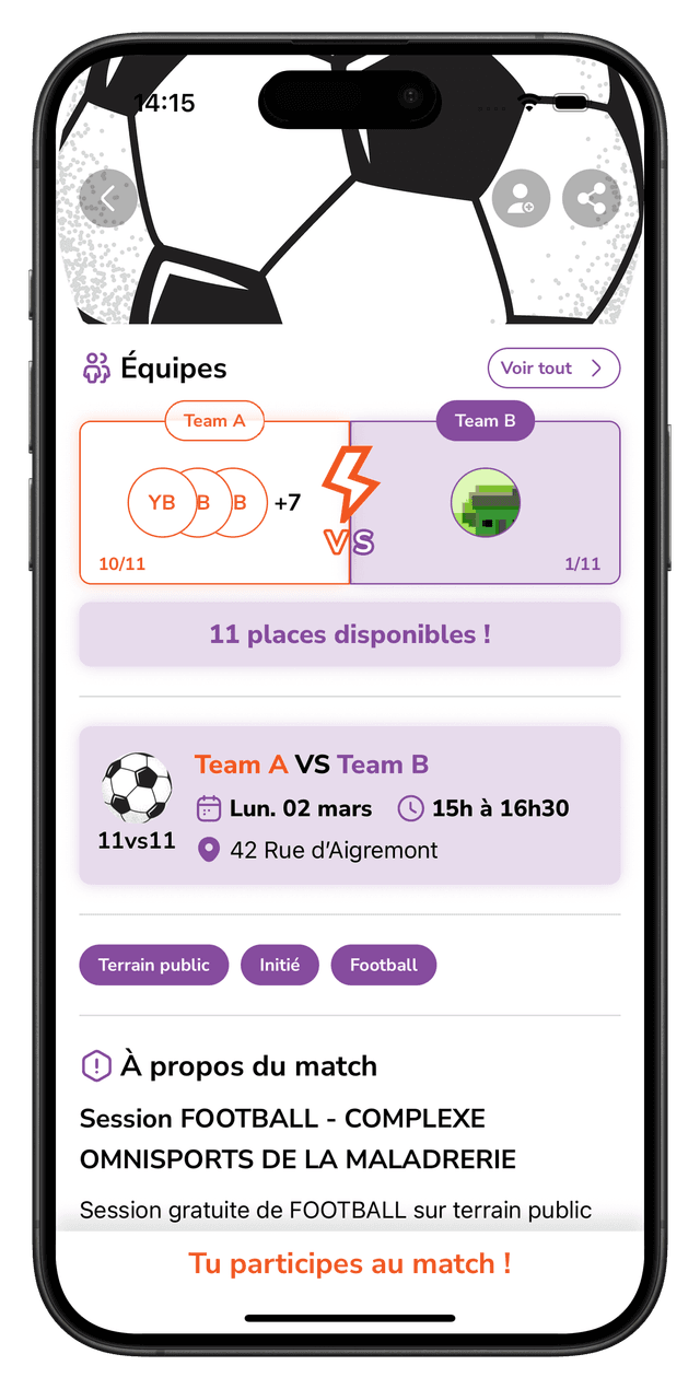 Évaluation après match