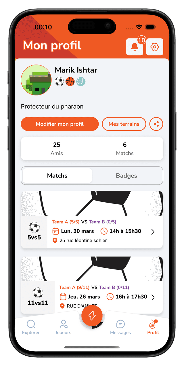Profil personnalisé