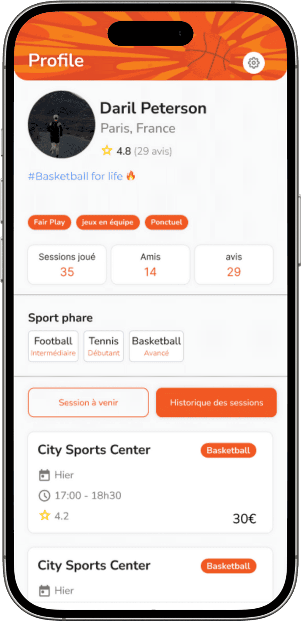 Profil personnalisé